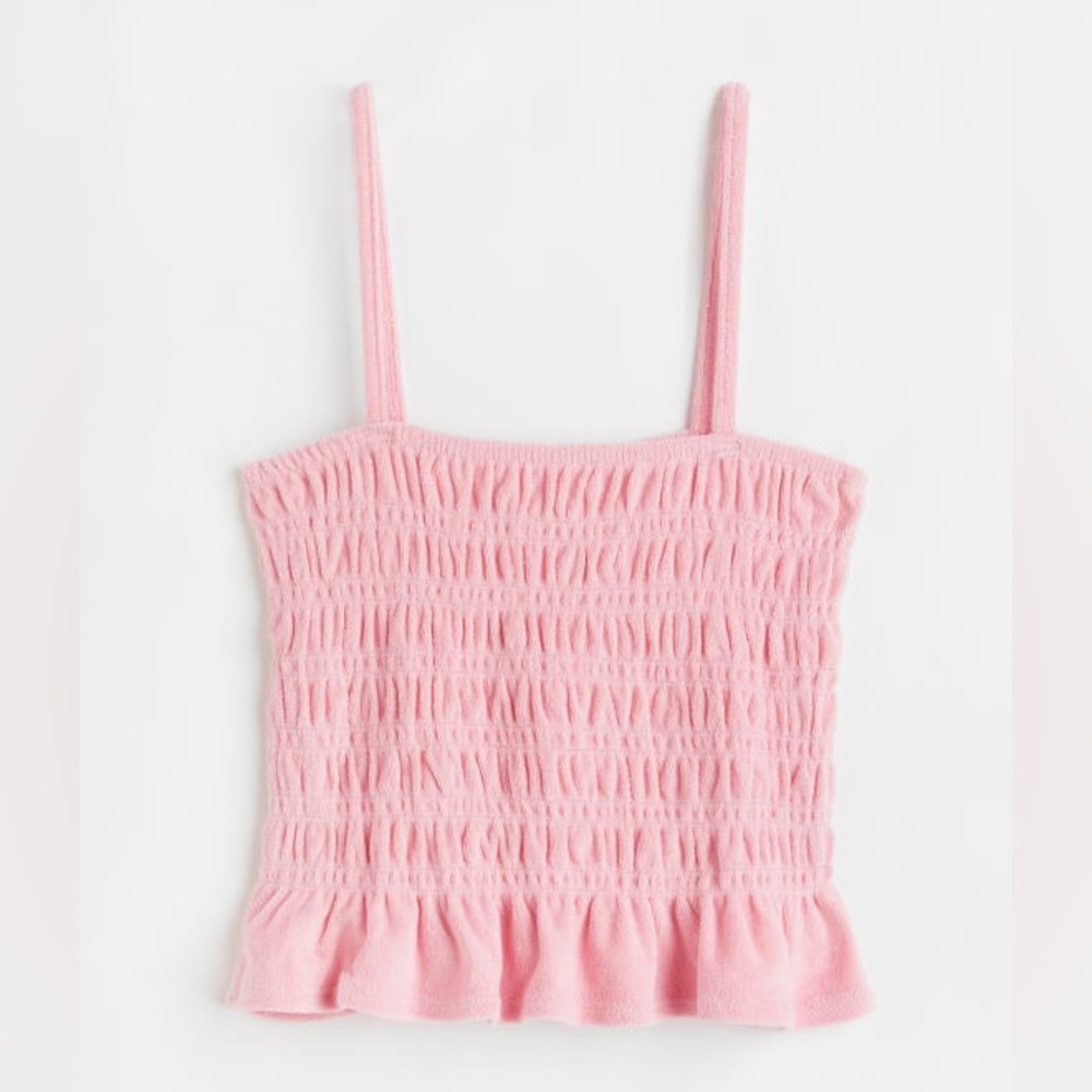 Smocked Terry Camisole Top 🌸